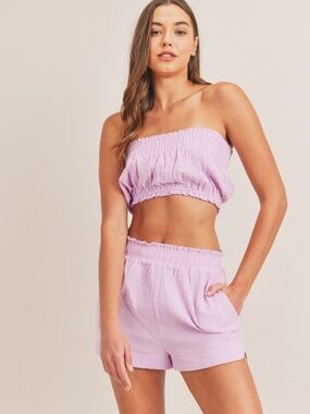 Tube Top & Short Matching Set (NWT)